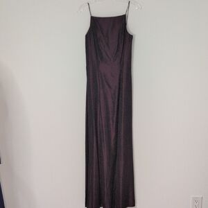 Vintage 90s/Y2K Taffita Black/Red Floor Length Formal Gown Dress Size 3 NWT